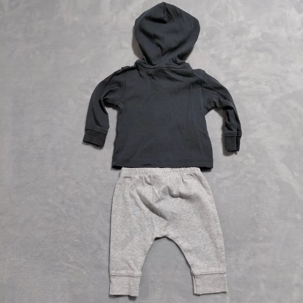 Carter's Two-Piece Set Hoodie & Pants 3M 100% Cotton Woodsy Adventure Raw Seam